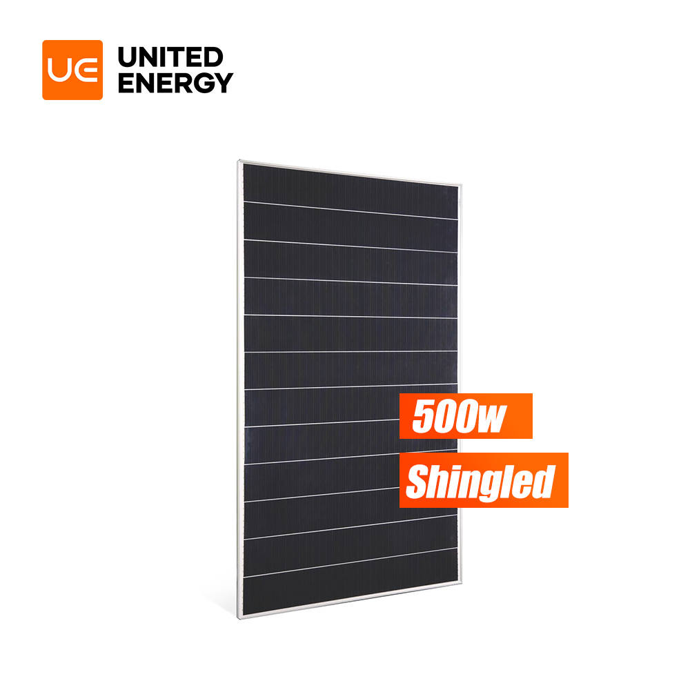 Panneau d'alimentation solaire en bardeaux 500Watt 500W Module solaire à chevauchement mono