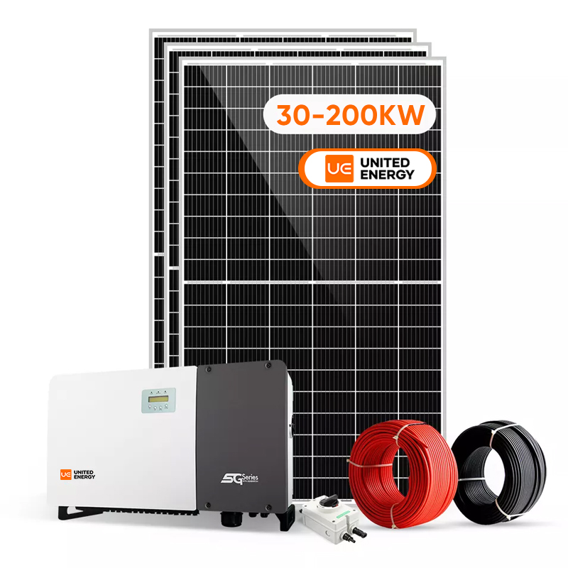 Utilisation commerciale et industrielle sur le système d'alimentation solaire de grille 30KW 50KW 100KW 150KW 200KW