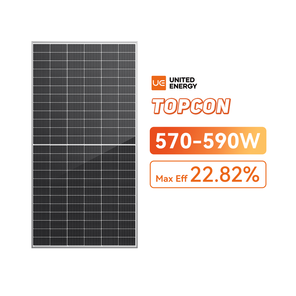 Prix du panneau solaire bifacial de type N TOPCon 570 ~ 590W