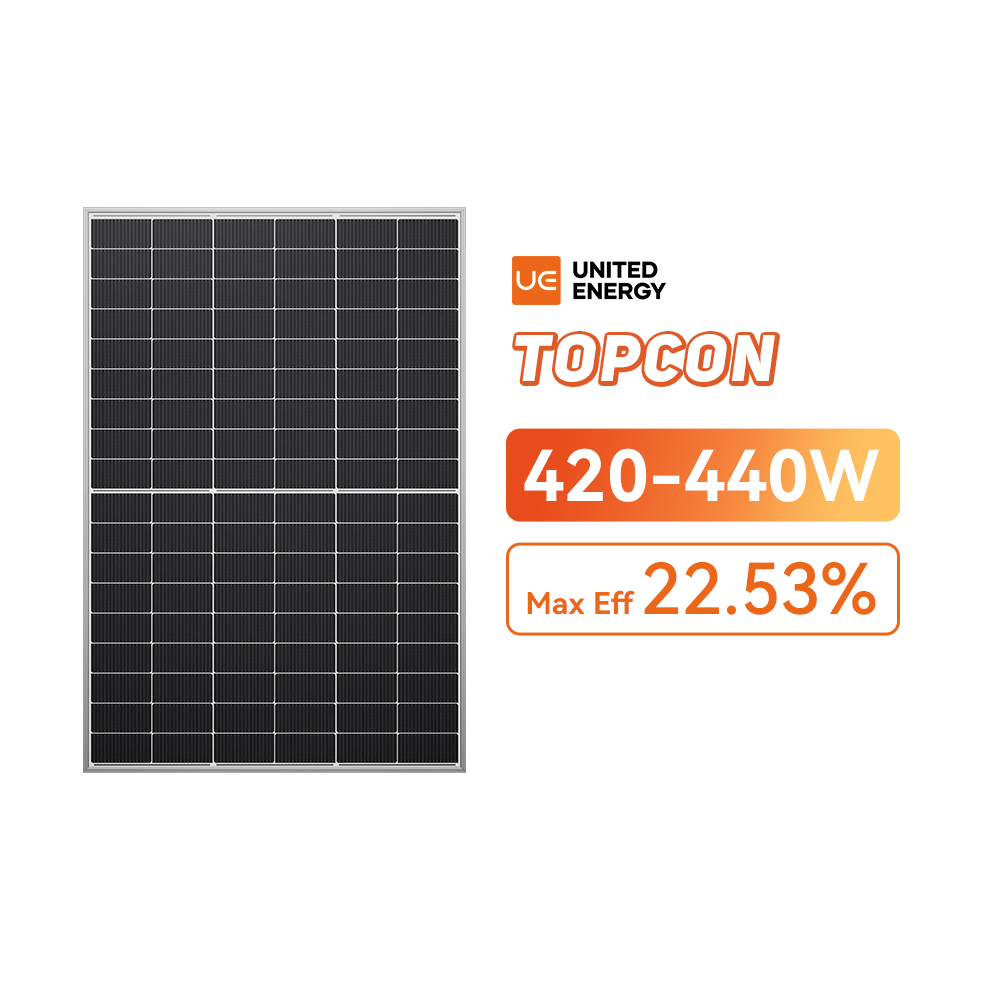 Panneaux solaires bifaciaux standard TOPCon 420-440W de type N