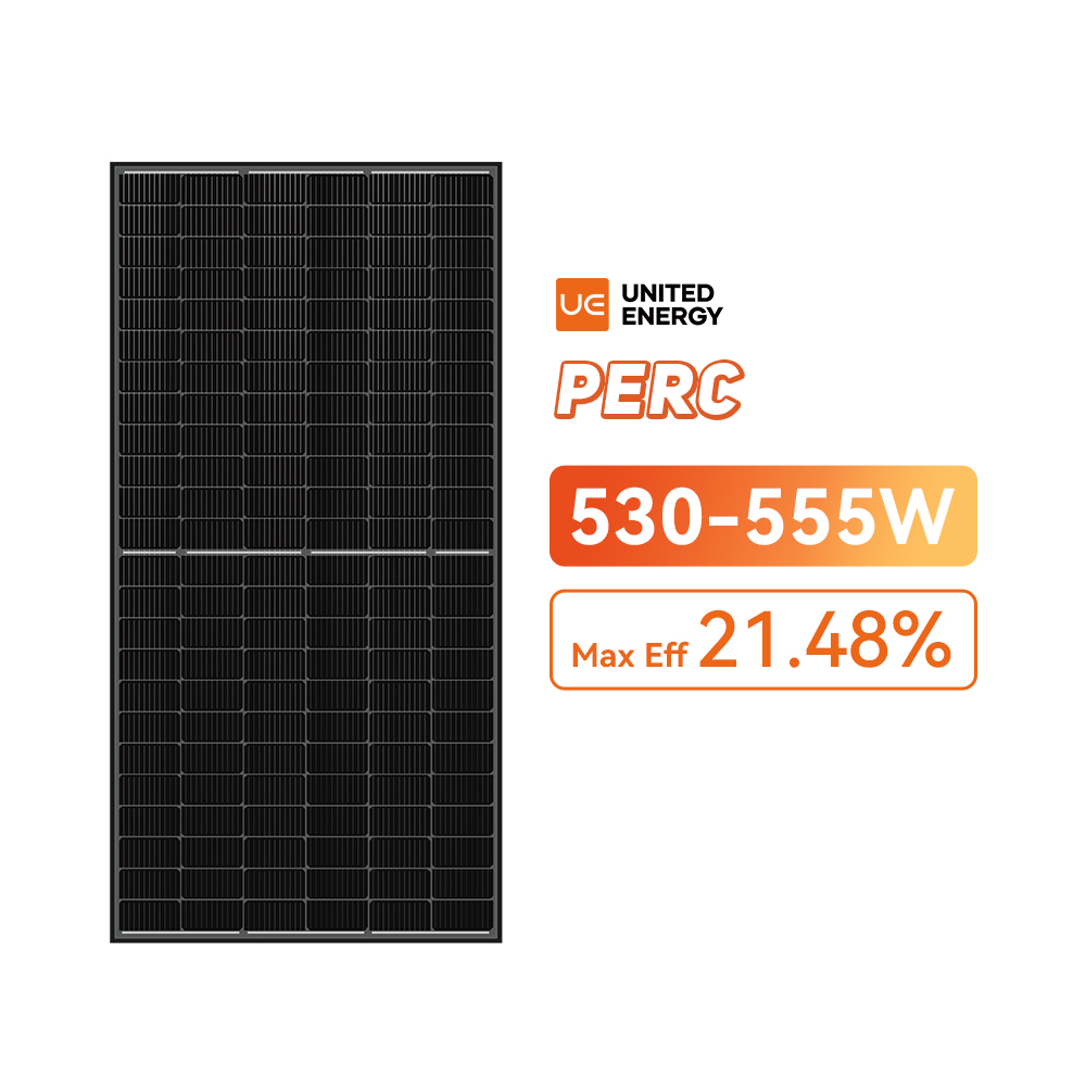 Panneau solaire commercial entièrement noir de 500 watts, coût 530-555W