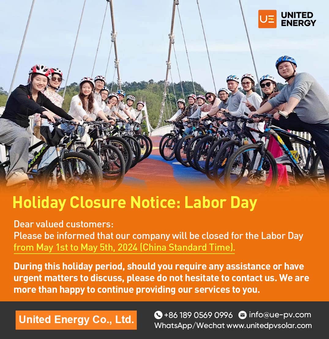 Avis de fermeture pour les jours fériés : Journée internationale du travail