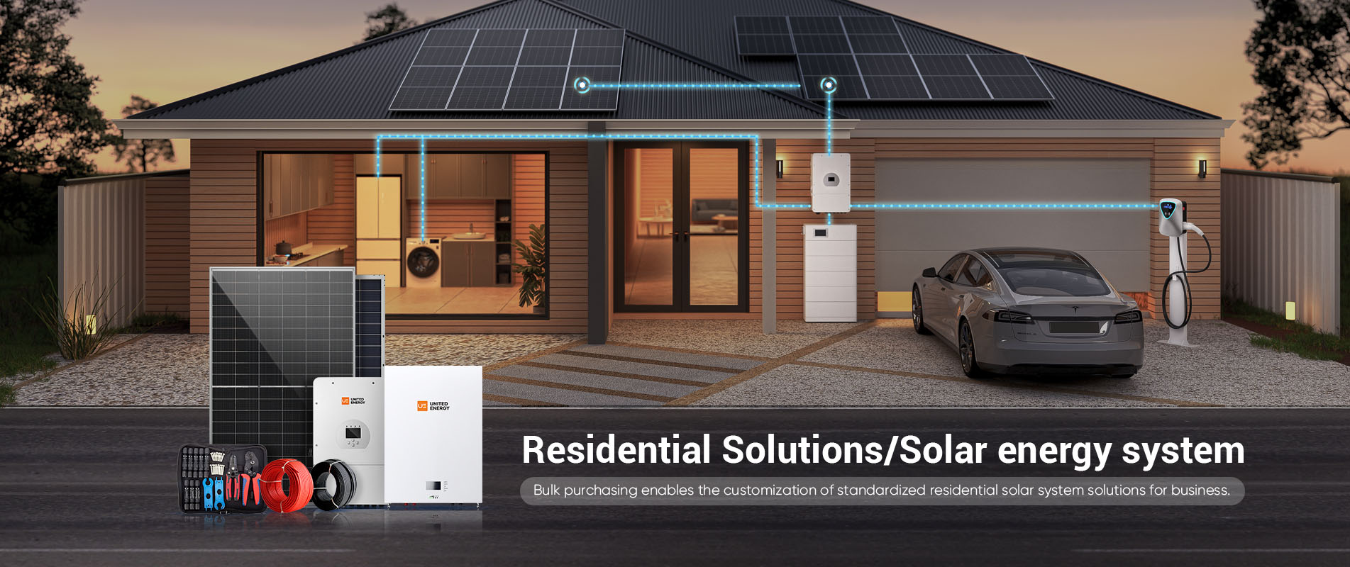 solutions résidentielles pour systèmes d'énergie solaire