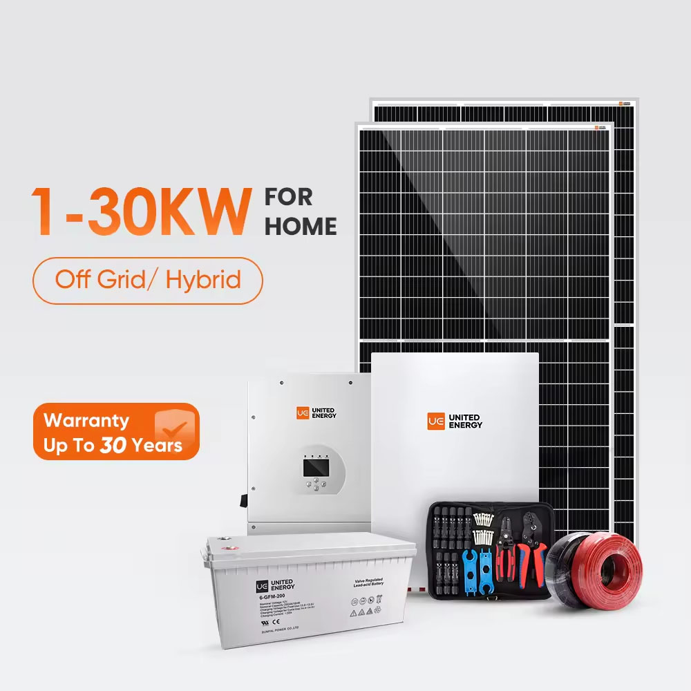 Solutions de système d'énergie solaire tout-en-un 1-30KW
